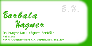 borbala wagner business card